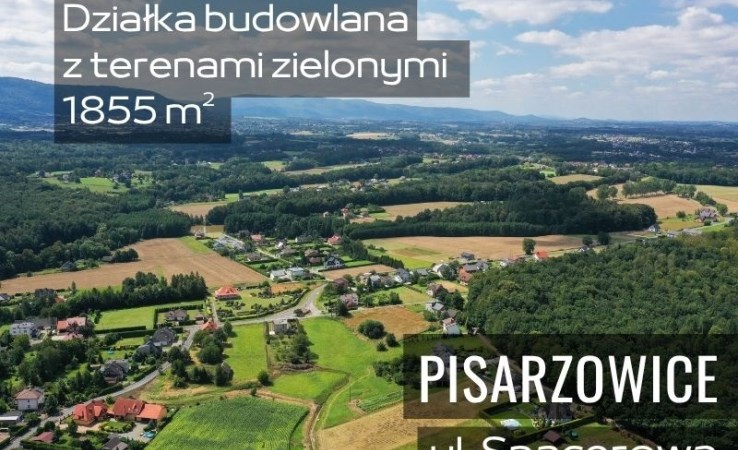 działka na sprzedaż - Wilamowice (gw), Pisarzowice, Spacerowa