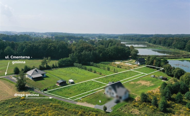 działka na sprzedaż - Wilamowice (gw), Pisarzowice, Cmentarna