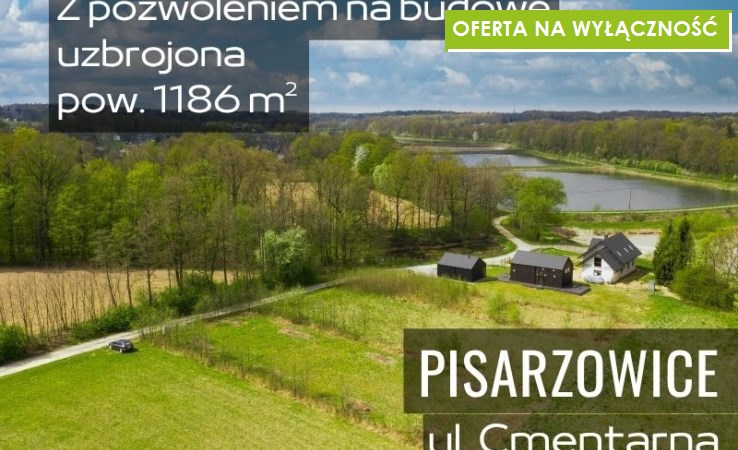 działka na sprzedaż - Wilamowice (gw), Pisarzowice, Cmentarna