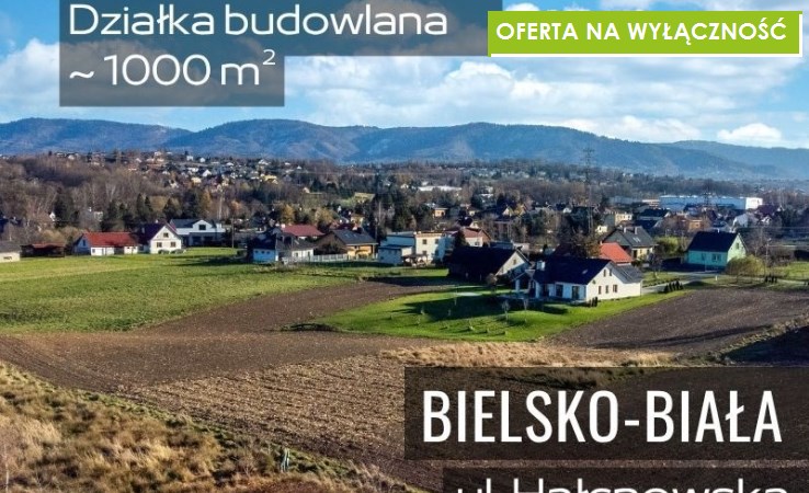 działka na sprzedaż - Bielsko-Biała, Komorowice Krakowskie, Hałcnowska