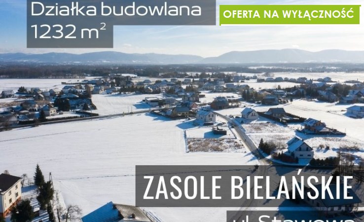 działka na sprzedaż - Wilamowice (gw), Zasole Bielańskie, Stawowa