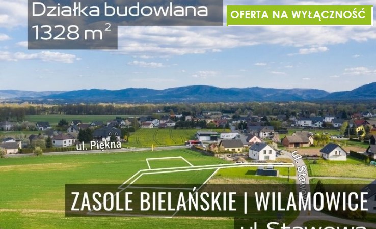 działka na sprzedaż - Wilamowice, Zasole Bielańskie, Stawowa