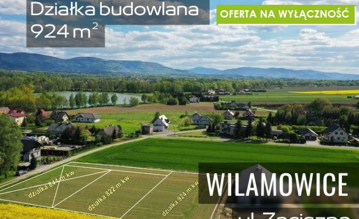 działka na sprzedaż - Wilamowice, Zaciszna
