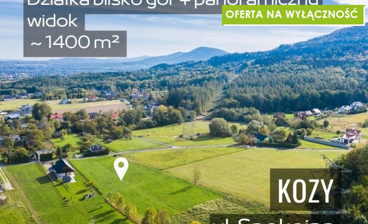 działka na sprzedaż - Kozy, Spokojna