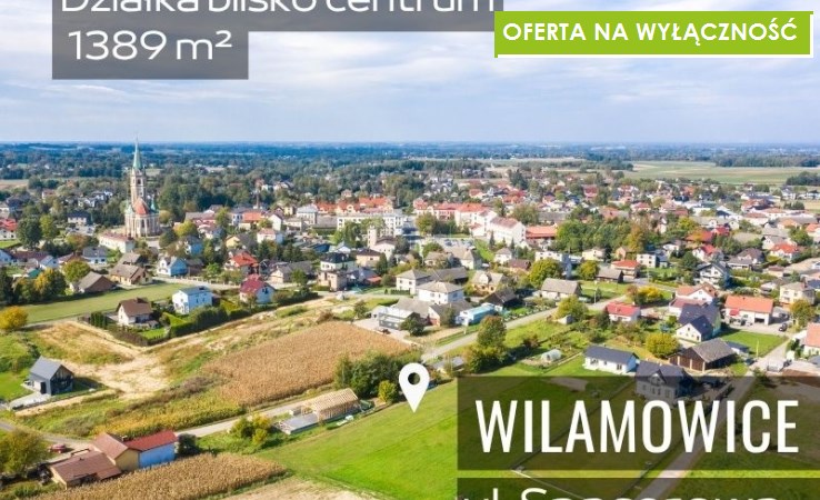 działka na sprzedaż - Wilamowice, Spacerowa